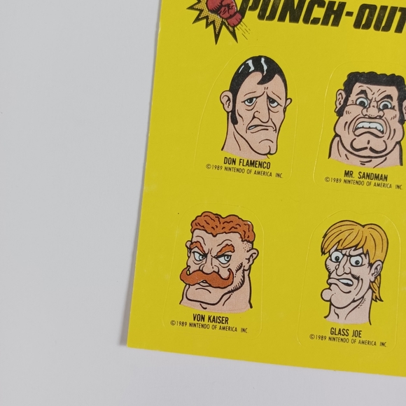1989 Topps Nintendo Stickers Punch-Out #20 -Flamenco VGO *LIGHT WEAR* - Picture 5 of 9